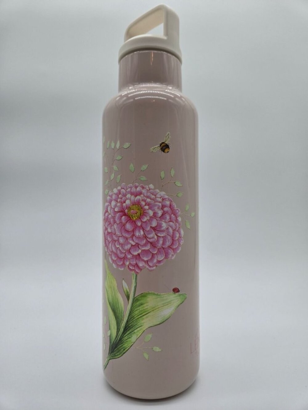 Lenox Butterfly Meadow Pink 18 oz Insulated Water Bottle Leak Proof NWT
